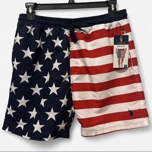 U.S. Polo Assn. Stars and Stripes Swim Trunks